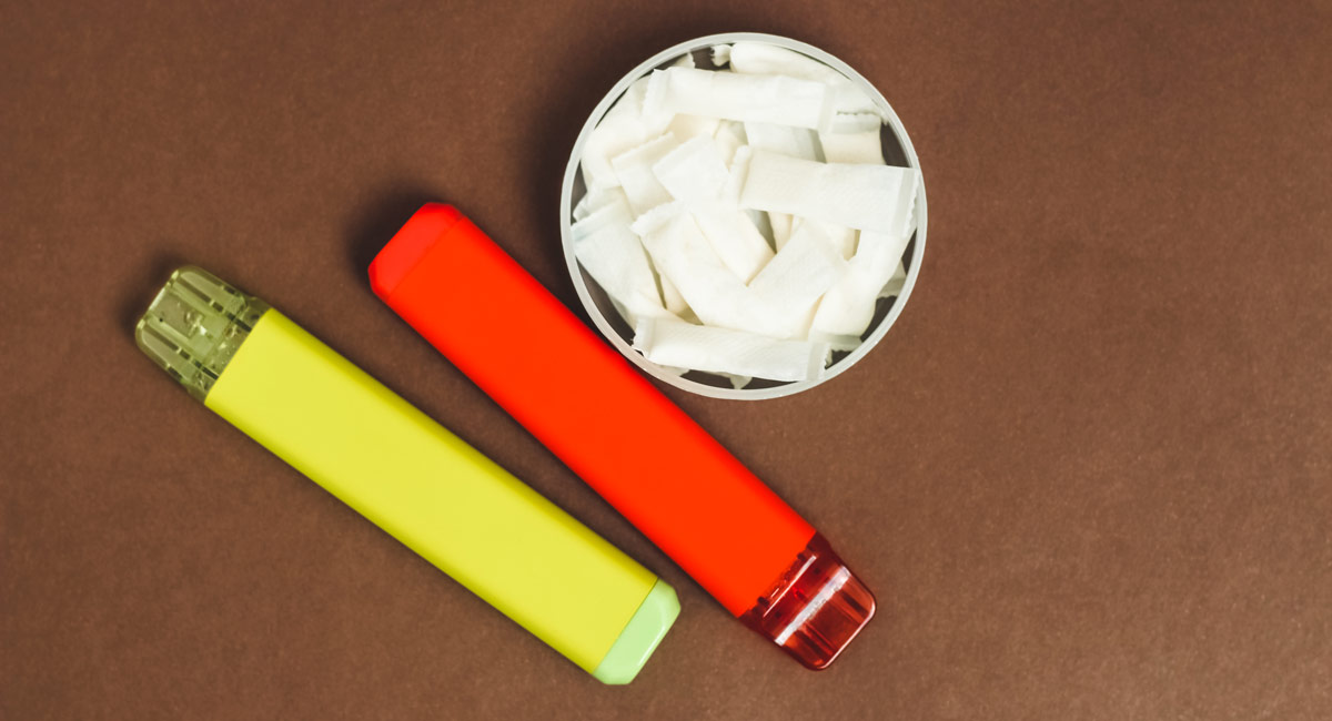 Vaping, chewing tobacco and dual use