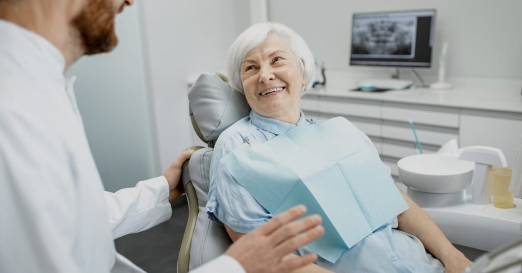 patient focused gentle care elderly lady detists fulham